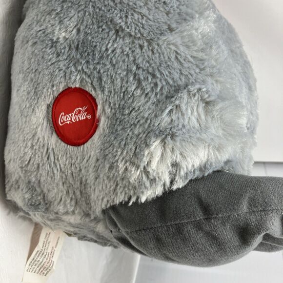 LARGE 17” Coca-Cola Penguin Holiday Plush Scarf and Earmuffs Collectible Coke - Picture 9 of 12